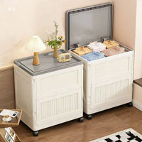 Outdoor Waterproof Storage Cabinet with Wheels for Balcony Patio Garden