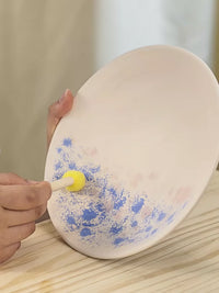 Pottery Trimming Tool Set with Wooden Handle Absorbent Sponge for Clay Throwing and Shaping