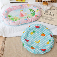Pet Cooling Mat Summer Dog Cat Bed Round/Rectangular Ice Pad for Small Medium Dogs and Cats