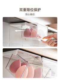 Under-Cabinet Pull-Out Storage Box for Bathroom Vanity, Wall-Mounted with Magnetic Option