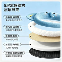 Summer Pet Cooling Mat for Small to Medium Dogs and Cats, Rattan Weave Ice Pad Pet Bed