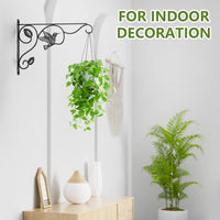 Rustproof Wall-Mounted Plant Hanger Hook for Bird Feeders Wind Chimes Lanterns Outdoor Decor