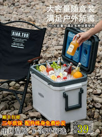 Portable Outdoor Camping Cooler Box for Car and Commercial Use, Insulated Ice Chest for Food Preservation