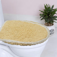 Modern Simple Velvet Floor Mat for Home Bathroom, Dirt-Resistant, Easy to Clean, Cold-Insulating, Wear-Resistant Toilet Lid Mat
