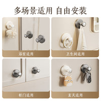Suction Cup Wall Hooks for Entryway and Bathroom - No-Drill Adhesive Hangers for Keys, Hats, and Towels
