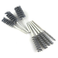 Industrial Pipe Cleaning Brush with Abrasive Nylon, Stainless Steel, or Copper Bristles for Polishing and Hole Cleaning