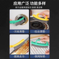 Stainless Steel Wire Brush Set with Long Handle for Rust Removal and Cleaning