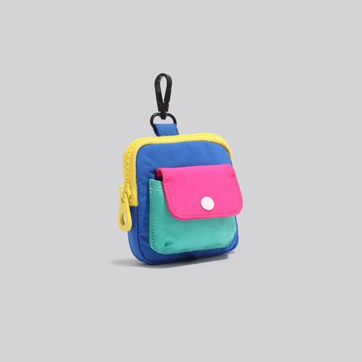 2025 New Mini Portable Coin Purse with Zipper, Contrast Color Small Card Holder & Earphone Pouch
