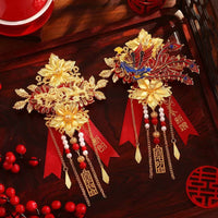 Chinese Style Wedding Corsage Brooch for Bride, Groom, and Family