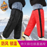 Lambswool Lined Knee Warmers for Winter Cycling and Motorcycling