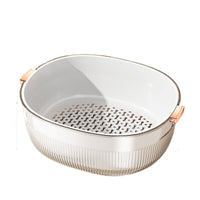 Double-Layer Kitchen Sink Drain Basket for Fruits and Vegetables