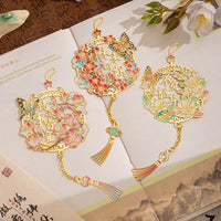 Butterfly Dream Tassel Bookmark, Chinese Style Hollow Metal Bookmark with Gift Box