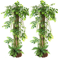 Artificial Tree Bark Roll for Indoor/Outdoor Decoration, Pipe Concealment, and Balcony Beautification