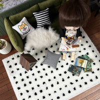 Dollhouse Miniature Rug for OB11 BJD Photography Props