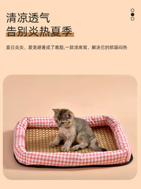 Pet Cooling Mat for Dogs and Cats, Summer Ice Pad Bed, Square/Round