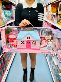 Sini Rabbit Adventure Life Series Dollhouse Playset with Furniture and Accessories