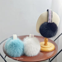 Winter Plush Earmuffs with Lace Trim for Cycling and Cold Weather