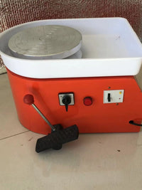 Kids' DIY Pottery Wheel Kit with Detachable Turntable, Hand/Foot Pedal Control