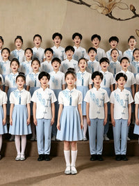 Children's Patriotic Red Song Competition Performance Costume for Boys and Girls