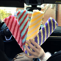Plush Car Seat Belt Shoulder Pad Cover for Neck Protection