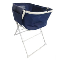 Foldable Pet Bathtub with Stand, 70L Portable Dog Cat Washing Station, Indoor Outdoor Aluminum Frame