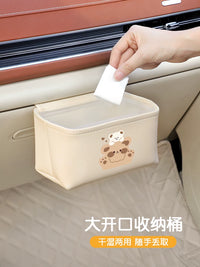 Car Trash Can and Storage Bag for Passenger Seat - Waterproof and Wear-Resistant Vehicle Organizer