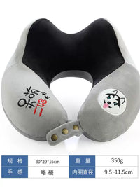 Memory Foam U-Shaped Neck Pillow for Office, Travel, and Napping