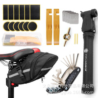Bunguo Portable Bicycle Repair Tool Kit for Mountain Bikes with Tire Repair and Cycling Bag