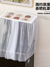 Coffee Machine Dust Cover Waterproof Oil-proof Lace Simple Home Tea Bar Machine Cover