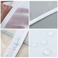 Translucent Garment Bags with Zipper for Clothes Storage and Dust Protection