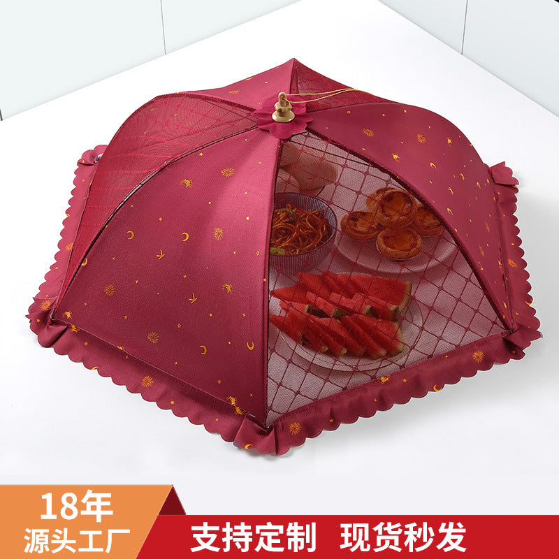 Foldable Breathable Food Cover Tent for Dining Table - Dustproof, Insect-proof, Fly-proof
