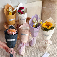 Handmade Petal Embossed Wrapping Paper for Flower Bouquets and DIY Crafts