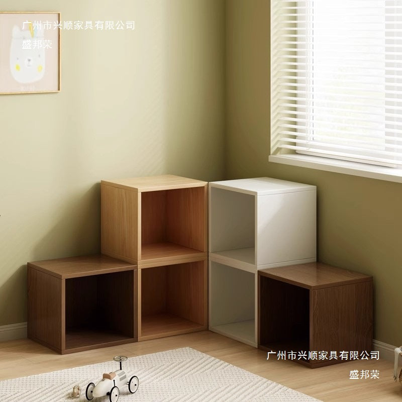 Freestanding Modular Cube Storage Organizer Bookshelf with Doors for Office and Home