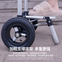 Foldable Portable Shopping Cart with Aluminum Alloy Rod and Off-Road Wheels