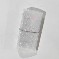 Transparent Rose Dot Mini Binder Notebook M5 for Journaling and Photo Storage