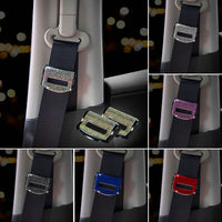 Rhinestone Car Seat Belt Adjuster Clip Anti-Slip Safety Belt Stopper