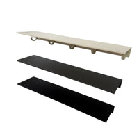 Space Aluminum Bathroom Shelf with Towel Hooks, No-Drill Wall-Mounted Organizer for Toiletries