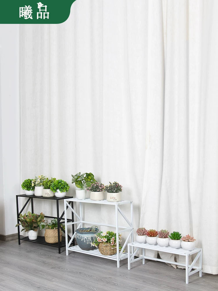 Multi-Tier Metal Plant Stand for Indoor Windowsill and Balcony, Succulent Display Shelf
