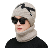 Men's Winter Knit Beanie Hat with Fleece Lining, Warm Cycling Cold Weather Cap