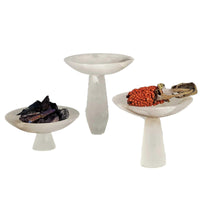 Luxury Spanish Marble Decorative Tray with Stand, Modern Fruit Plate and Storage Organizer