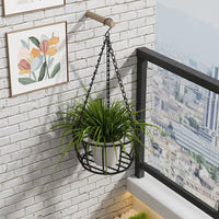 Iron Art Hanging Planter Basket for Indoor Plants