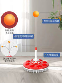 Kids' Hand-Eye Coordination Training Toy with Storage Base and Wooden Rackets