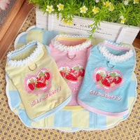 New Pet Dog Cat Puppy Japanese Korean Soft Cute Spring Summer Vest for Small Medium Dogs Teddy Bichon Clothes Supplies