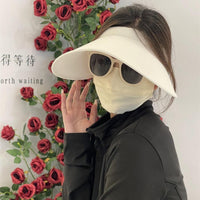 UV Protection Wide Brim Sun Visor for Women, Outdoor Empty Top Headband Sun Hat
