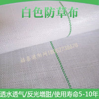 White Weed Barrier Fabric for Gardens, Orchards, and Greenhouses - Heavy Duty, Reflective, UV Resistant, Permeable