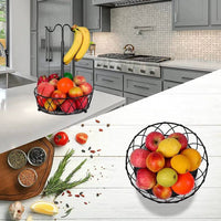 Nordic Iron Art Detachable Double-Layer Fruit Basket for Kitchen and Dining