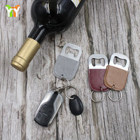 Leather Protective Cover for Bottle Opener, Beer Bottle Opener Leather Case, Bar Bottle Opener Sleeve