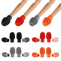 Drumstick Silicone Practice Tips for Noise Reduction, 2-Pack