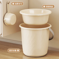Portable Thickened Water Bucket with Handle for Household, Dorm, Bathing, Foot Soaking, Laundry, and Face Washing