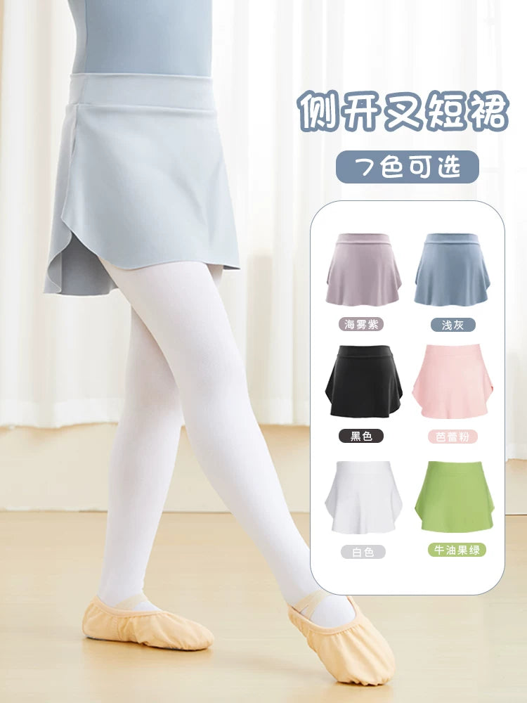 Girls' A-Line Dance Skirt Kids Ballet Performance Skirt